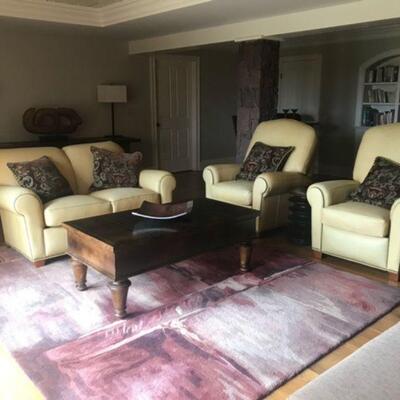 Hancock & Moore Raw Leather love seat & Recliners