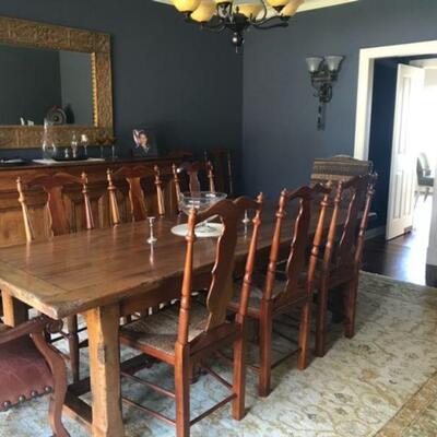 Farm Table/ 10 chairs