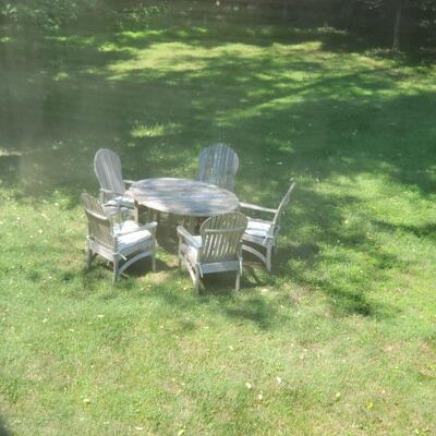 teak outdoor table chairs
