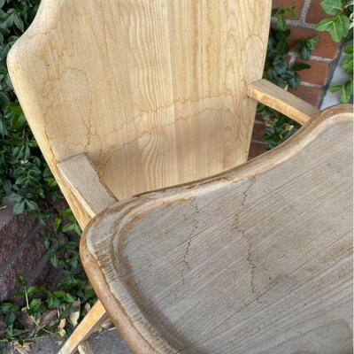 Vintage wood highchair