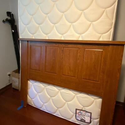 Queen headboard,frame,mattress