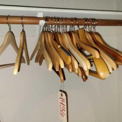 #1436 â€¢ 23 Wood Hangers