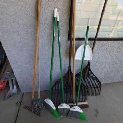 #1958 â€¢ 4 Brooms And 3 Rakes