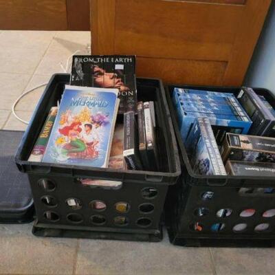 #1346 â€¢ VHS Tapes And DVD's