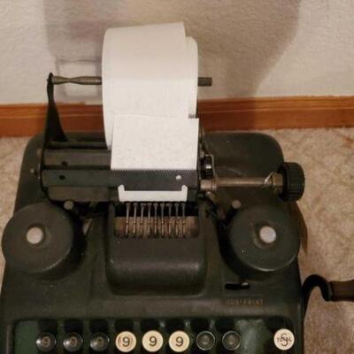 #1424 â€¢ Vintage Burrough Portable Accounting Machine