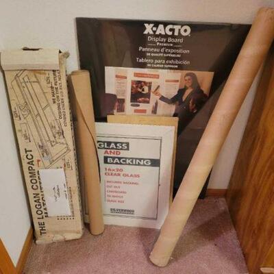 #1610 â€¢ Compact Matcutter, Masking Paper, Display Board and Cardboard Picture Frames