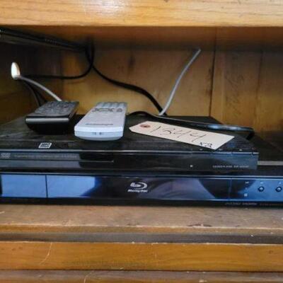#1344 â€¢ DVD Player, Blu-Ray Player, And Remotes