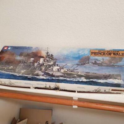 #1514 â€¢ British Battleship Prince of Wales Model Ship Build Set