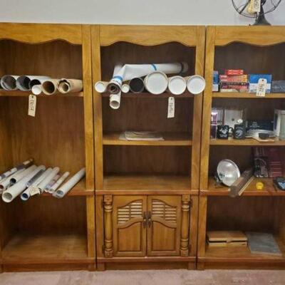 #1624 â€¢ 3 Book Shelves: Each Measures Approx: 30"Ã—17.5"Ã—71" Contents NOT Included. 