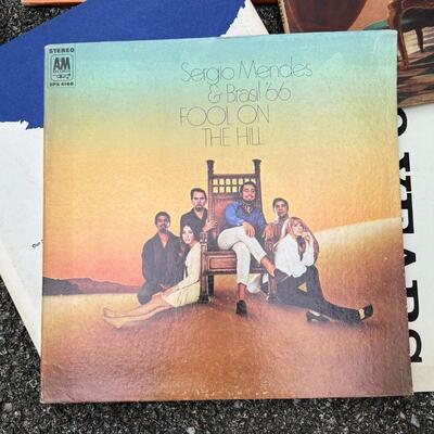 GROUP VINYL RECORDS | Including Jethro Tull "Aqualung", Rod Stewart "Every Picture Tells a Story", Sergio Mendes,...
