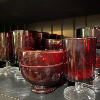 Red Glassware