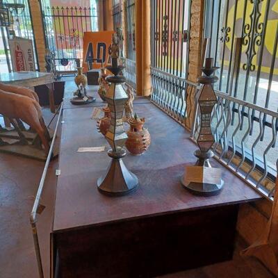 Mercury glass lamps