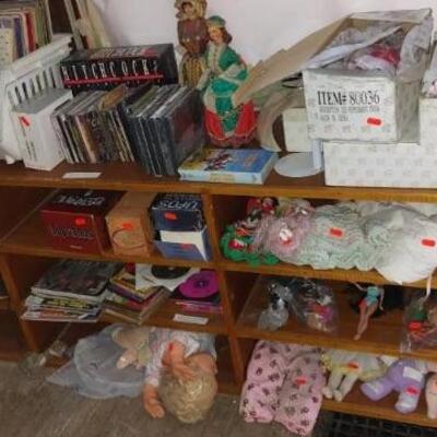 CDs dvds and records 25c 