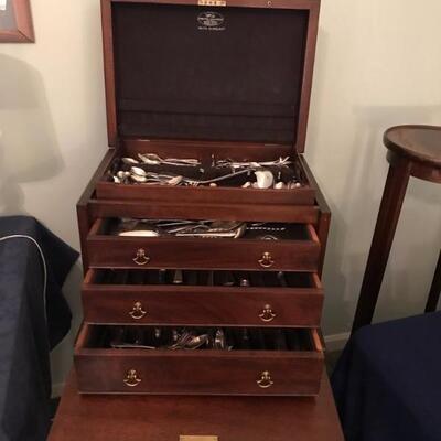 silver chest $395
 20 X 16 X40"