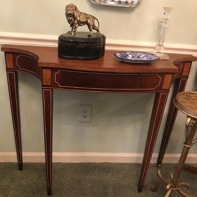 inlaid table $149
39 X 11 1/2 X 32"