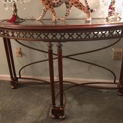 demi lune table $249
46 X 19 X 30"