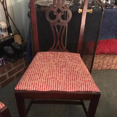 set of 10 chairs $450
2 arm chairs & 8 side chairs