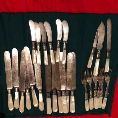 Mother-of-Pearl Handled Utensils