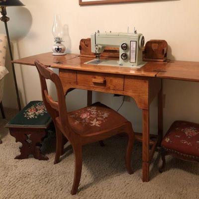 Sears Kenmore Sewing Machine & Cabinet