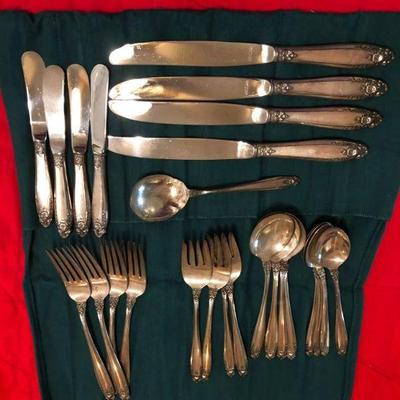 International Silver "Prelude" sterling 24 pieces, 4 complete place settings