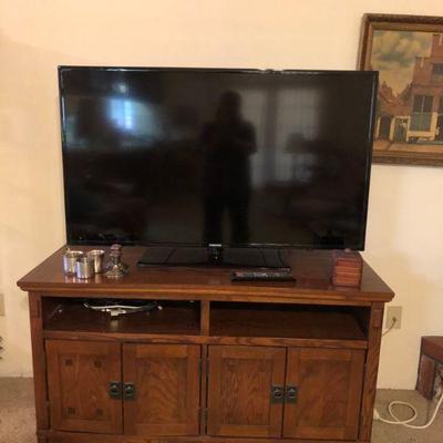 Flat Screen TV and Stand
