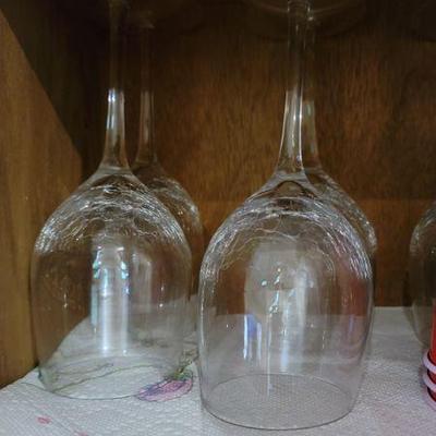Slanted Rim Wine Glasses