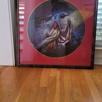 Dungeons & Dragons Wizard's Revenge 500 piece Jigsaw Puzzle Vintage TSR 1984
Framed Puzzle Wizard