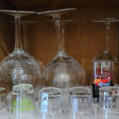 Slanted Rim Wine Glasses