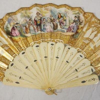 1078	ANTIQUE FAN DOUBLE SIDED
