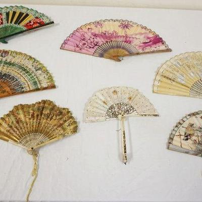 1069	GROUP OF 7 ANTIQUE FANS
