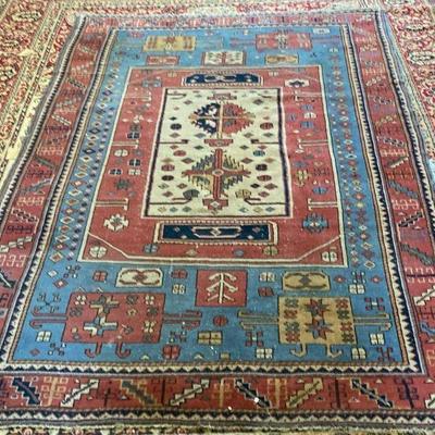 https://www.ebay.com/itm/125522712821	JK1014 VINTAGE Caucasian Karachop Kazak Handwoven Rug 6 
