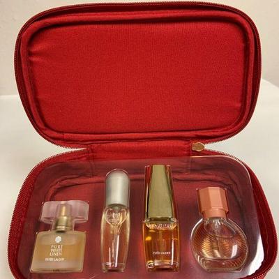 https://www.ebay.com/itm/125517762169	KL4002 EstÃ©e Lauder 4 Fragrance Coffret in Red Satin Zip Bag
