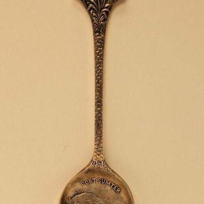 https://www.ebay.com/itm/125532292989	RAB3043 VINTAGE 5 INCH STERLING SILVER FORT SUMTER COLLECTORS SPOON
