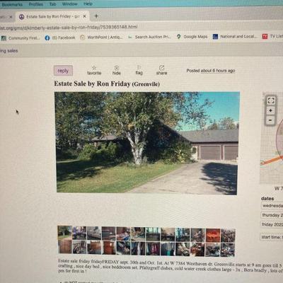 See details and pics at: https://appleton.craigslist.org/gms/d/kimberly-estate-sale-by-ron-friday/7539365148.html