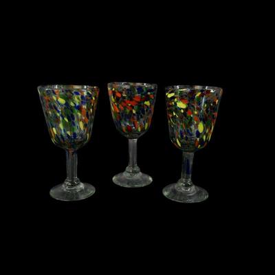 Hand-blown glass cups