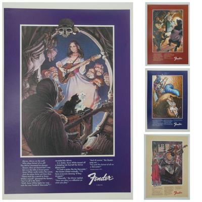 4 Fender fairytale posters