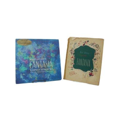 Vintage Disney Fantasia record set and book