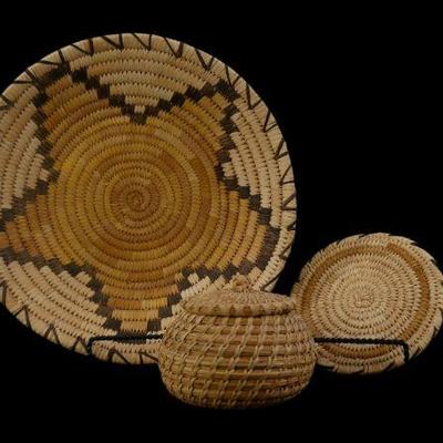 Handmade Tohono O'odham baskets