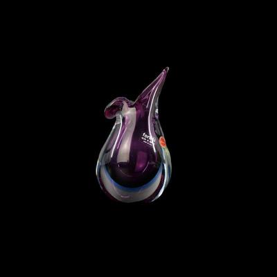 Purple Murano glass sculpture