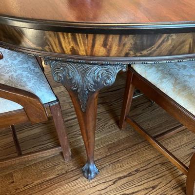 Dining Room Table Leg  close up 