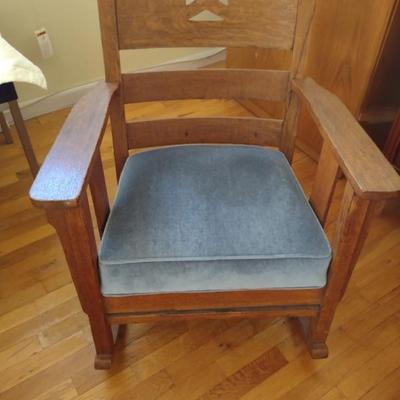Mission Rocker New Upholstery Seat 18â€ D 35â€H Rockers 32â€ long
