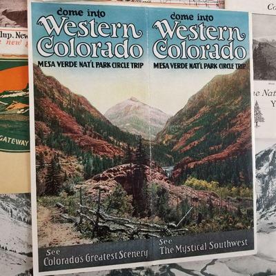 Vintage travel brochures