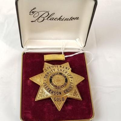 Authentic Vintage Jeffco Police Badge (Silver)