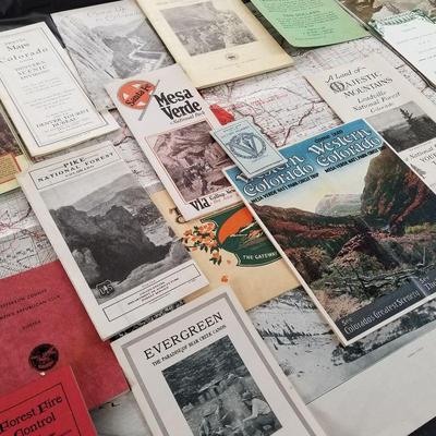 Vintage travel brochures