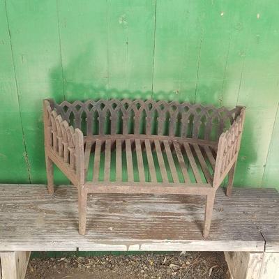 Iron fireplace grate