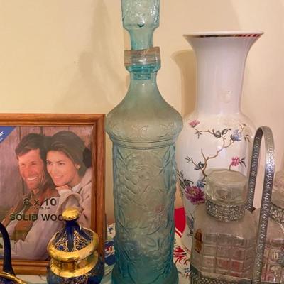 Lots of green depression glass