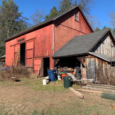 This is the barn in Granby where we have been working. Third portion of an estate we have been working with.
