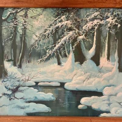 Oil on board