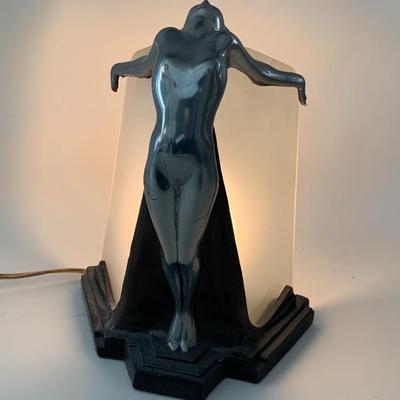 Sarsaparilla 1980â€™s Art-Deco style table lamp