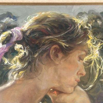 JOSE ROYO PRINT ON BOARD  |  Embellished serigraph on board, signed lower right and numbered lower left, ed. 139/160; sight 14.75 x 21.25...